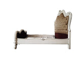 Versailles II Vintage Gray PU & Bone White Finsih Eastern King Bed Model BD01322EK By ACME Furniture